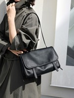 ODM&OEM 2026 Fournisseur d'usine en gros Sacs à main et sacs à bandoulière pour femmes en cuir pleine fleur véritable, forme carrée, avec fermeture éclair, pour les loisirs