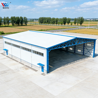 Entrepôt industriel semi-ouvert robuste pour l'entreposage en usine et le stationnement – Grand entrepôt industriel semi-ouvert
