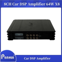 Amplificateur DSP 8 canaux pour voiture avec modules DSP et karaoké intégrés, système d'amélioration audio pour voitures, classe AB, Bluetooth intégré, Karaoken