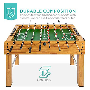 Mesa de Futbolín de Competición de 48 Pulgadas, MDF+Metal, 2 Bolas, 2 Portavasos, para Sala de Juegos, Venta al Por Mayor, la Mejor Opción de <span class=keywords><strong>Topsports</strong></span> - Product Image 4