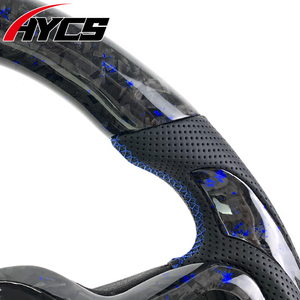 Sportstuurwiel van blauw gesmeed carbon fiber, op maat gemaakt voor Ford F150 3.5T Raptor R Lobo 2019-2025 Ranger auto-interieur accessoires. - Product Image 4