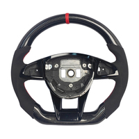 Volant en fibre de carbone pour Mercedes Benz W205 C43 C63 AMG Classe A/C/E/S W218 W222 GLA GLC GLE GLS X253 W204