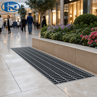 Grille de drainage en acier galvanisé pour parking, grille de protection robuste pour tranchées, plaque de gouttière pour allée, grille de sol G405 30 100