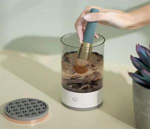 Nettoyeur de pinceaux de maquillage rechargeable, brosse de nettoyage électrique pour personne paresseuse, lave-pinceaux automatique, outil de séchage rapide - Product Image 5