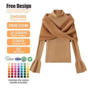 Vente en gros de pulls deux pièces décontractés pour femmes pulls à manches longues anti-rides avec épaule froide pour l'automne - Product Image 3