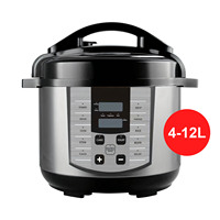 Olla a Presión Eléctrica Digital de 6L 8L de Acero Inoxidable, Olla Multifunción Programable para el Hogar