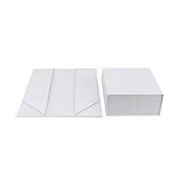 Boîte d'emballage rectangulaire en carton ondulé magnétique pliable pour chaussures, vêtements, sous-vêtements, bijoux, montres, cadeaux