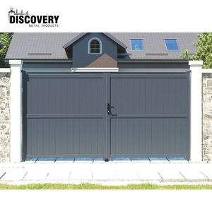 Vente directe d'usine OEM, grand portail <span class=keywords><strong>et</strong></span> clôture en aluminium, portail en aluminium à double battant personnalisé pour allée - Product Image 3