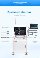 Machine de distribution de pâte à souder motorisée à grande vitesse avec vision CCD pour pièces automobiles 2 kW 220V