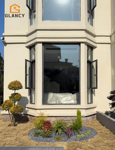 Fenêtre en <span class=keywords><strong>baie</strong></span> incurvée moderne avec cadre en aluminium, taille personnalisée, insonorisée, pour villa résidentielle - Product Image 4