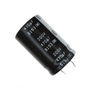 ตัวเก็บประจุแบบมีช่องใส่สารส้ม470 uF 20% 200V คาปาซิเตอร์ th ECE-S2DU471M 470 uF ของแท้ - Product Image 1