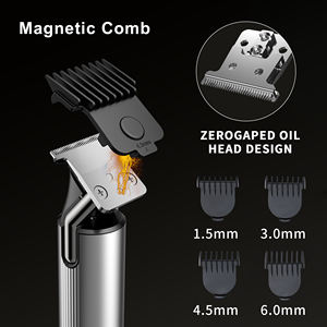 Komingdon T Lame Étanche <span class=keywords><strong>Tondeuse</strong></span> À <span class=keywords><strong>Barbe</strong></span> Professionnel Rechargeable Électrique Sans Fil Tondeuses À Cheveux <span class=keywords><strong>Tondeuse</strong></span> pour Hommes coupe de cheveux - Product Image 4