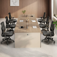 Nouveau bureau de personnel simple, durable et moderne, avec porte-cartes, en bois