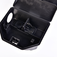Piège à souris multifonctionnel écologique MEIDA BS05 en plastique carré verrouillable, station d'appâtage et piège à ressort pour le contrôle des nuisibles