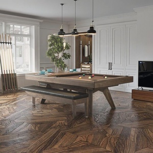 Tavolo da <span class=keywords><strong>Biliardo</strong></span> Moderno Personalizzabile per Sala Giochi Familiare, con Gambe in Legno e Tasche a Caduta - Product Image 2