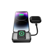 Batería Externa Portátil OEM de 5000 mAh, Carga Rápida PD de 20 W, Cable Tipo C Integrado con Cordón, Carga Inalámbrica para Reloj y Teléfono