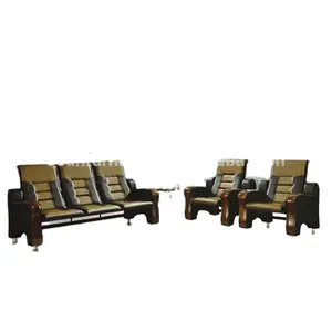 Ekintop Wholesale Price leather Living Room Office Room Work Boss Executive Office Sofa with Wooden Legs