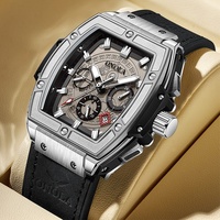 ON6813 ONOLA Montre mécanique multifonctionnelle pour homme, de forme tonneau, tendance et best-seller transfrontalier