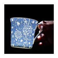 Set Cangkir Kopi Teh Porselen Multiwarna Gaya Eropa Modern Klasik dengan Pinggiran Emas, Dapat Digunakan Kembali, Ramah Lingkungan, Aman untuk Microwave, Tahan Lama, Cocok untuk Hadiah