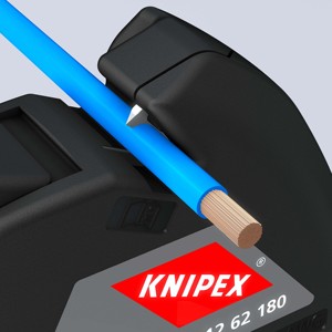 Alicates Pelacables Automáticos Knipex ComStrip 12 62 180, Grado Industrial, Acero al Cromo Vanadio - Product Image 1
