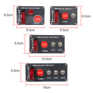 Interrupteur à bouton poussoir de démarrage du moteur DC12V 20A, panneau d'<span class=keywords><strong>accessoires</strong></span> d'allumage pour voiture de course - Product Image 6