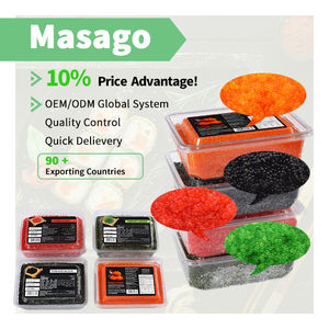 <span class=keywords><strong>Pas</strong></span> <span class=keywords><strong>cher</strong></span> et fin Usine cheveux raides Tobikko multicolore orange vert noir jaune rouge poisson volant oeufs - Product Image 1