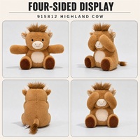 Jouets en peluche interactifs d'animaux de la ferme, 25 cm, animaux en peluche doux avec pattes magnétiques, jouet en peluche, cadeau pour enfants