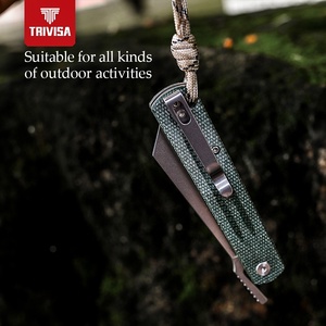 Coltello da caccia da 10 cr15comov con lama da 10 cr15comov Micarta manico di sopravvivenza per campeggio coltelli pieghevoli <span class=keywords><strong>Higonokami</strong></span> - Product Image 5