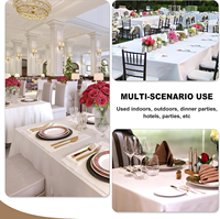 Nappe carrée personnalisée multicolore de haute qualité pour la décoration de banquets de mariage et la décoration de tables de dîner de mariage