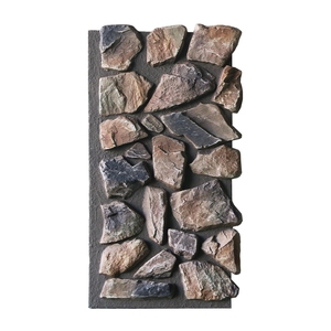 Panneau mural en pierre artificielle PU ultra-réaliste, résistant à la chaleur, aux UV et à l'eau, imitation roche pour décoration extérieure de villa - Product Image 3