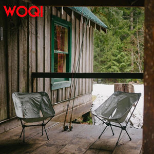 كرسي الحديقة الأكثر مبيعًا من WOQI مع ارتفاع قابل للتعديل ومسند الظهر للتخييم في الهواء الطلق كرسي القمر القابل للطي - Product Image 6