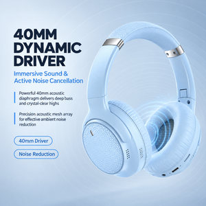 Auriculares Bluetooth supraaurales con ANC, control táctil, carga tipo C, sonido Hi-Fi, Bluetooth V5.4 EDR inalámbrico para teléfono móvil - Product Image 3