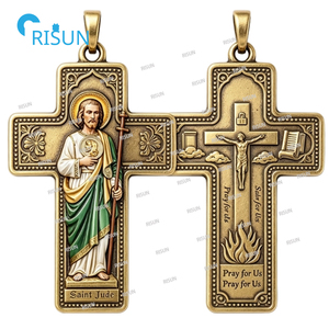 Colgante/Medallón Personalizado de <span class=keywords><strong>San</strong></span> <span class=keywords><strong>Judas</strong></span> <span class=keywords><strong>Tadeo</strong></span>, Patrón Católico Religioso, Amuleto Sagrado, Medalla de <span class=keywords><strong>San</strong></span> <span class=keywords><strong>Judas</strong></span> Personalizada - Product Image 6