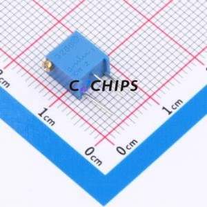 Resistencia Ajustable/Potenciómetro 3266X-501-LF, Componente de Orificio Pasante (THT)-3P, Resistencia de 6.8x4.7mm, 500 Ohm, 10%, 500mW, 250ppm ℃ - Product Image 1