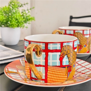Hot Sale Bone China Home Decoration Bone China <b>Coffee</b> Cup and Saucer Dinnerware <b>Set</b> Bone China for Home and <b>Gift</b> - Product Image 1
