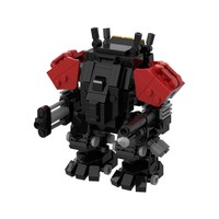 Funbuild MOC-184991 Emancipator Exosuit modeli Mecha tuğla oyuncak eğitim yapı taşları MOC-206763 otomat DIY blok oyuncak