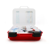 Trousse de survie d'urgence pour la maison et le bureau certifiée ANSI OSHA CE, 326 pièces, grand ensemble en carton, équipement de premiers secours portable