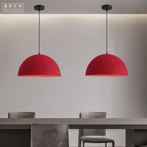 Lustre de <span class=keywords><strong>restaurant</strong></span> nordique en fer, suspension LED moderne et minimaliste, feutre insonorisant, éclairage pour café, chevet, bar, chambre à coucher - Product Image 4