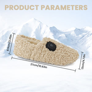 Pantuflas Calefactables, Calentadores <span class=keywords><strong>de</strong></span> Pies para Hombre y Mujer, <span class=keywords><strong>Zapatos</strong></span> Calefactables con Batería Recargable <span class=keywords><strong>de</strong></span> 2500 mAh y Suela Antideslizante para Oficina en Casa - Product Image 4