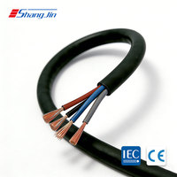 Câble d'extension d'alimentation flexible RVV 4*1 MM avec conducteur en cuivre toronné, isolation en PVC pour appareils électroménagers