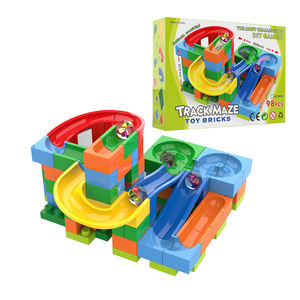 98 pièces de jeu de <span class=keywords><strong>labyrinthe</strong></span> miniature en plastique, jeu de construction de briques, jeu de billes - Product Image 2