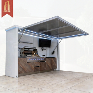 Dapur Luar Ruangan Modular dari Baja Anti Karat dengan Kompor Gas Multifungsi untuk Teras, Pantai, dan Taman - Product Image 1
