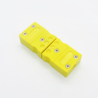 Conector de Termopar Mini Tipo K Amarillo Chinese-mc02(c)-k-m/f de Excelente Calidad para Uso Seguro con Abrazadera