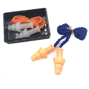 Silicone rubber 귀 plug 와 로프