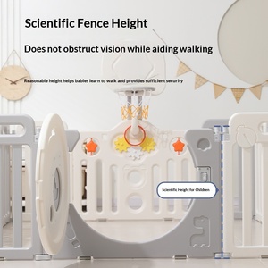 Plastic <strong>Baby</strong> Playpen Crawling Mat Protective <strong>Fence</strong> Home Indoor Safety <strong>Enclosure</strong> for <strong>Babies</strong> - Product Image 2