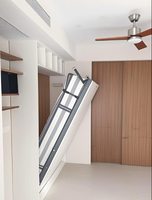 Lit mural Murphy moderne personnalisable avec cadre en fer, design pliable invisible, gain de place, réglable, en coton