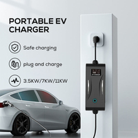Nouveau modèle TYPE 2 Chargeur de véhicule électrique 3,5 KW Chargeur de voiture électrique portable rapide Stations de recharge 16A Chargeur EV portable