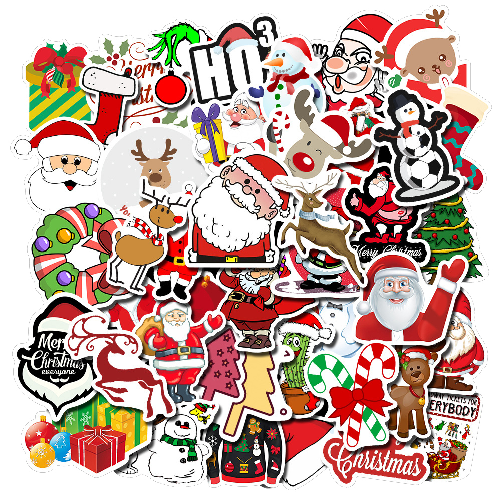50Pcs Christmas Stickers