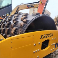 Rouleau compresseur vibrant d'occasion XCMG XS223J de 22 tonnes à tambour unique pour projets de construction