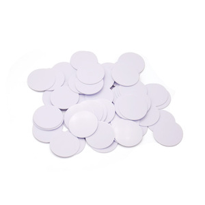 Tùy chỉnh <span class=keywords><strong>NFC</strong></span> 13.56MHz Token Vòng <span class=keywords><strong>PVC</strong></span> chống kim loại đồng xu <span class=keywords><strong>Tag</strong></span> 125Khz RFID đĩa thẻ đồng xu với dính Sticker - Product Image 1